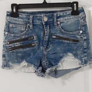 American Eagle Outfitters hi-rise jean shorts